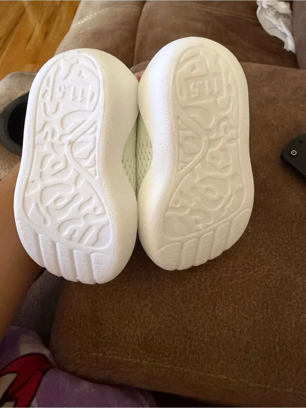Nike Baby White Sock-Style Knit Shoes with Black Swoosh